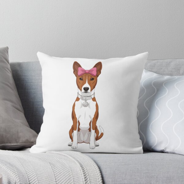 Item preview, Cute Basenji Dog with Pink Bow designed and sold by k3rstman1.