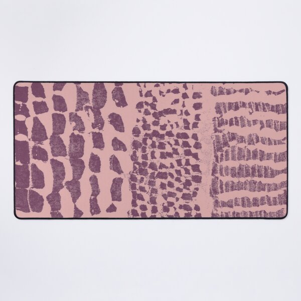 Item preview, Three Grains Textured Monoprint - Rose + Beet designed and sold by Irene Estelle.