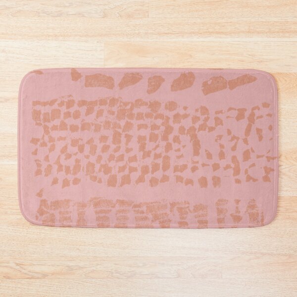 Item preview, Three Grains Textured Monoprint - Rose + Coral designed and sold by Irene Estelle.