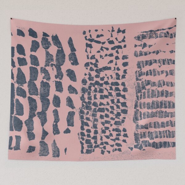 Item preview, Three Grains Textured Monoprint - Rose + Dusk designed and sold by Irene Estelle.