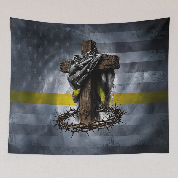 Item preview, Faith, Sacrifice, and the Thin Yellow Line designed and sold by artistwill.