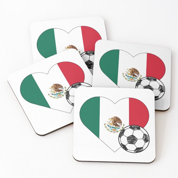 Item preview, Mexico Soccer Heart Sticker designed and sold by FinalScoreClub.
