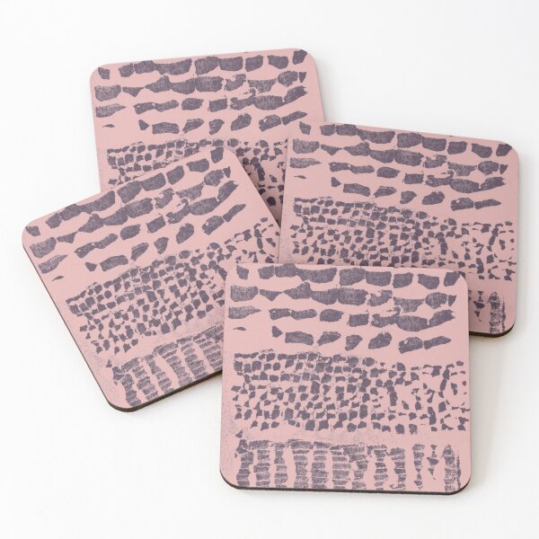 Item preview, Three Grains Textured Monoprint - Rose + Fig designed and sold by Irene Estelle.