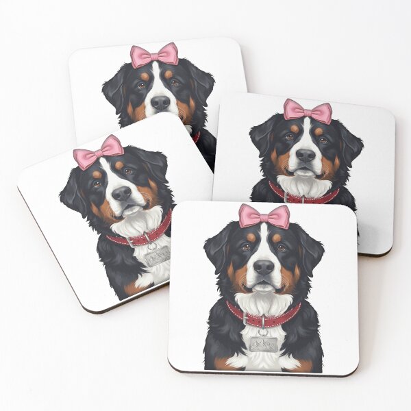 Artikelvorschau, Niedlicher Berner Sennenhund mit rosa Schleife entworfen und verkauft von k3rstman1.