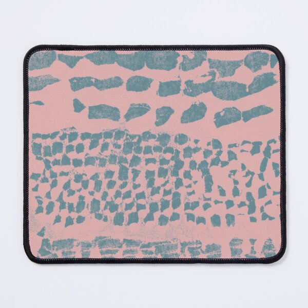 Item preview, Three Grains Textured Monoprint - Rose + Peacock designed and sold by Irene Estelle.