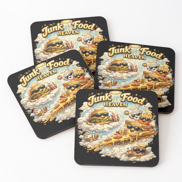 Item preview, Junk Food Paradise: Funny Cartoon Characters designed and sold by PrintRavista.
