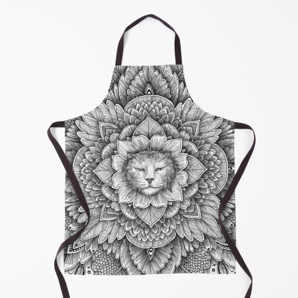 Item preview, Boho Mandala Cat Illustration | Floral Tribal Cat Art | Vintage Ethnic Animal Design designed and sold by Anime9122.