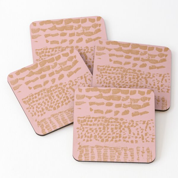 Item preview, Three Grains Textured Monoprint - Rose + Rust designed and sold by Irene Estelle.
