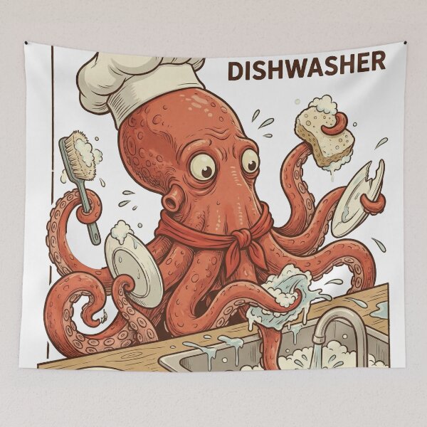 Item preview, Oscar The Dishwasher designed and sold by Psych0Rabb1t.