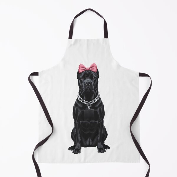Item preview, Black Cane Corso Dog with Pink Bow designed and sold by k3rstman1.