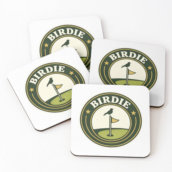 Item preview, Birdie Golf Badge – Vintage Golf Club Emblem with Flag & Bird designed and sold by EastEndTownie.