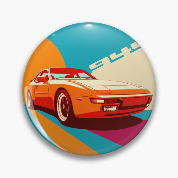 Item preview, Porsche 944 Bauhaus modern illustration designed and sold by blackdogshop.