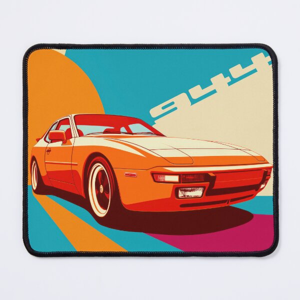 Item preview, Porsche 944 Bauhaus modern illustration designed and sold by blackdogshop.
