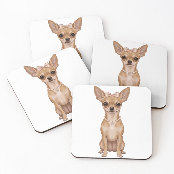Item preview, Elegant Tan Chihuahua with Pearls and Bow designed and sold by k3rstman1.