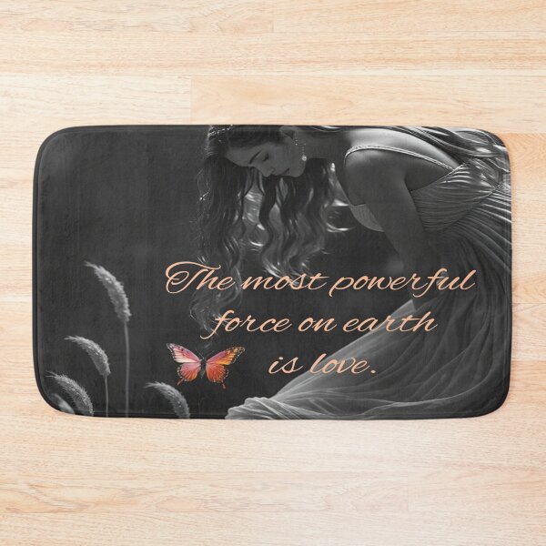 Item preview, The Most Powerful Force on Earth Is Love – Inspirational Butterfly Art designed and sold by BeautifulVirtues.