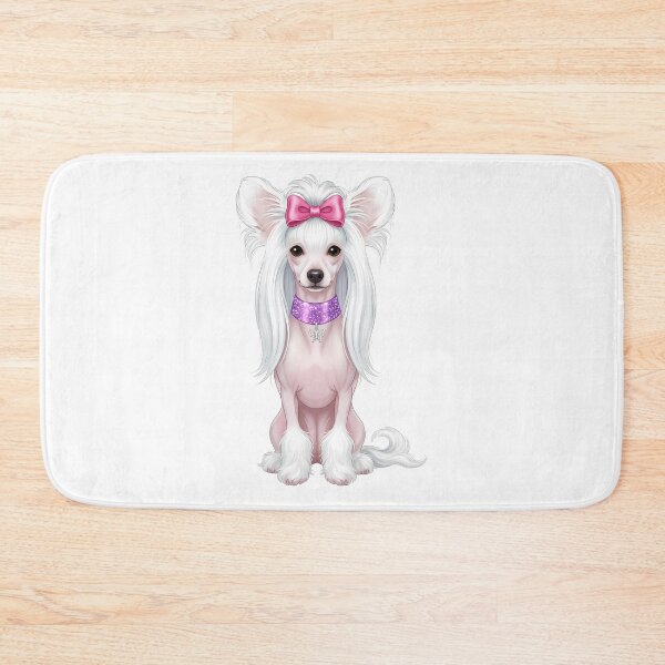Item preview, Cute Chinese Crested Dog with Pink Bow designed and sold by k3rstman1.