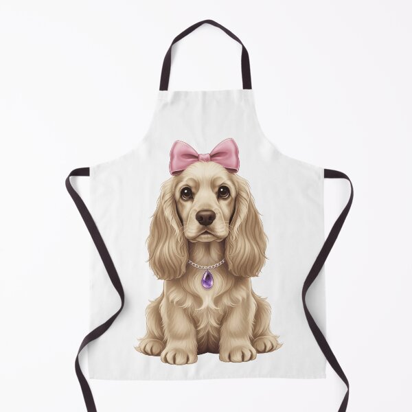 Item preview, Adorable Cocker Spaniel Puppy with Pink Bow designed and sold by k3rstman1.