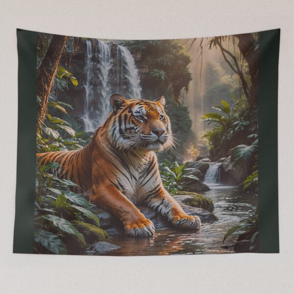 Item preview, Majestic Tiger in the Jungle- Wildlife Photography  designed and sold by BeautifulVirtues.