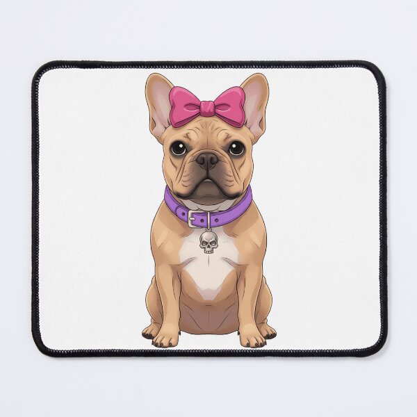Item preview, Cute French Bulldog with Pink Bow and Skull designed and sold by k3rstman1.
