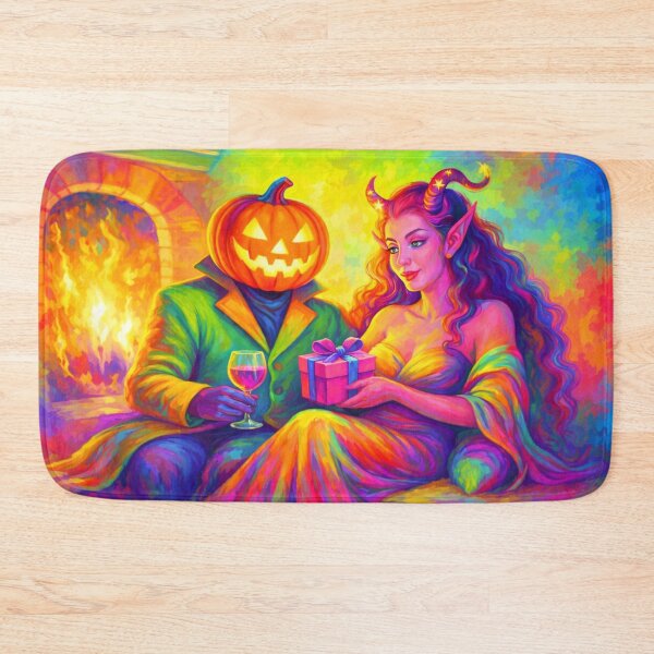 Item preview, Headless Horseman Neon Rainbow - Gothic Fantasy Romance Art  designed and sold by TheHorsemanRidesAgain.