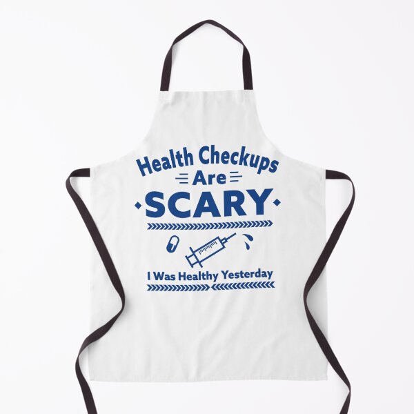 Item preview, Health Checkups Are Scary – Funny Anxiety Humor Typography Design_WH designed and sold by AckeeWolf.