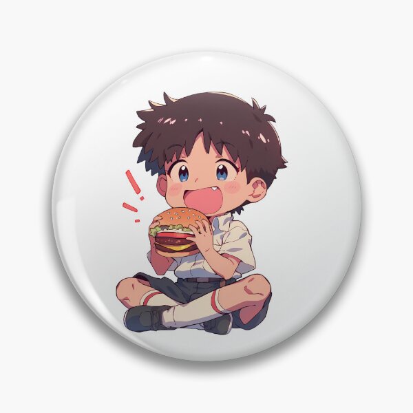 Item preview, Shinji Ikari Evangelion Chibi Burger Surprise designed and sold by earlobejerk.