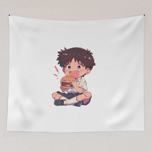 Item preview, Shinji Ikari Evangelion Chibi Burger Surprise designed and sold by earlobejerk.