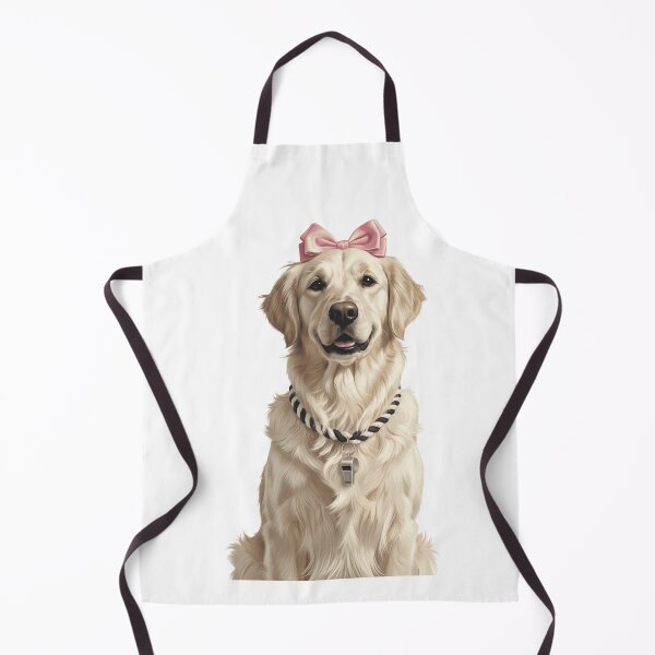 Item preview, Cute Golden Retriever with Pink Bow and Whistle designed and sold by k3rstman1.
