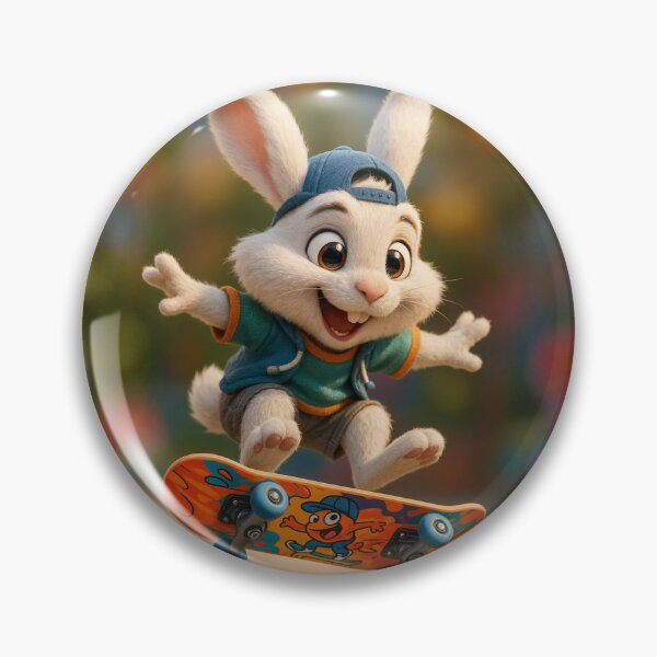Item preview, Skater Snowshoe Hare designed and sold by Sillytoe.