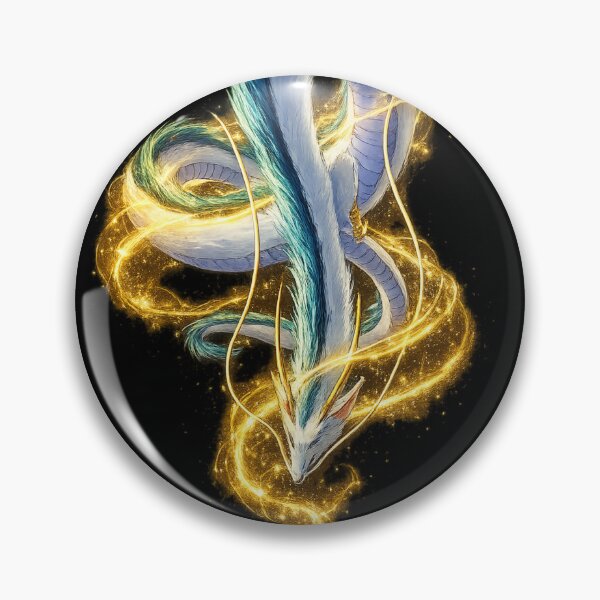 Item preview, Mystical Japanese Style Blue Golden Dragon designed and sold by Shirtaholism.