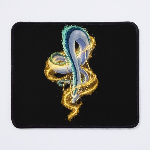 Item preview, Mystical Japanese Style Blue Golden Dragon designed and sold by Shirtaholism.