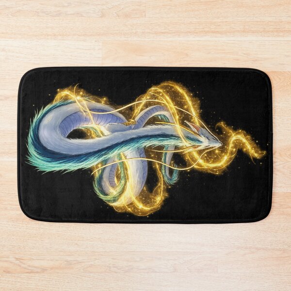 Item preview, Mystical Japanese Style Blue Golden Dragon designed and sold by Shirtaholism.