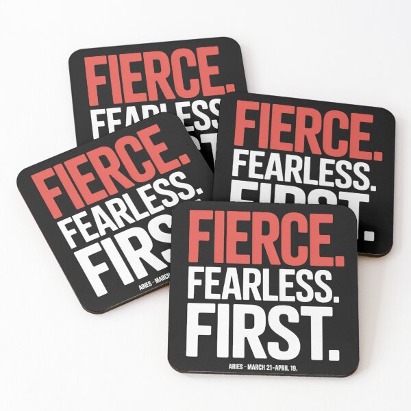 Artikelvorschau, Aries Shirt Fierce Fearless First T-Shirt Aries Zodiac Gift Aries Star Sign Tee Bold Aries Shirt Aries Birthday Gift March April entworfen und verkauft von InkTheoryStudio.
