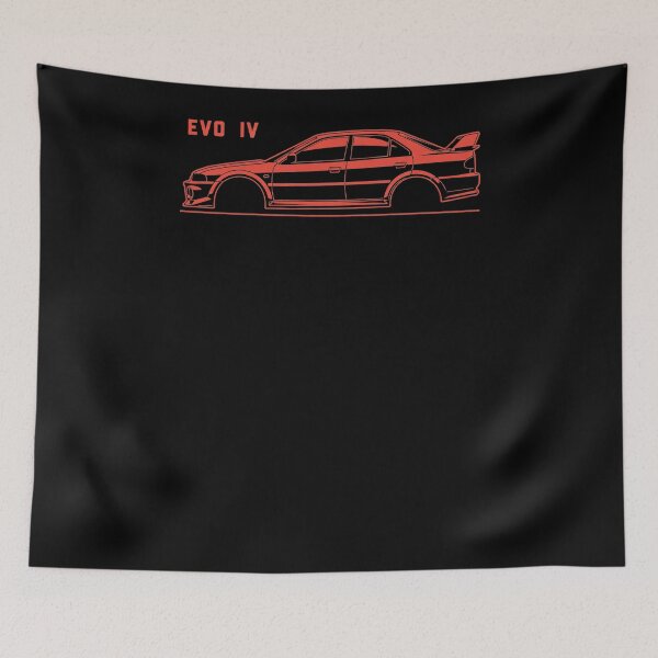 Item preview, Lancer Evolution IV Silhouette JDM Car Art designed and sold by TheArtOfCar.