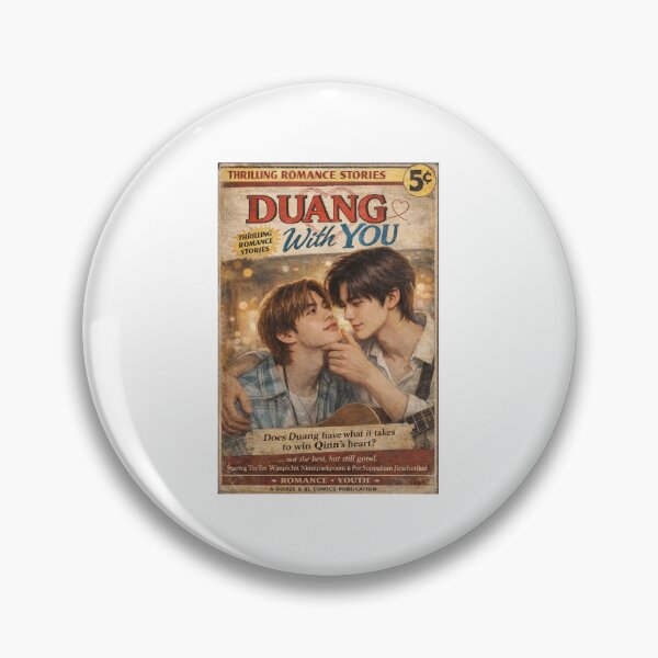 Item preview, Duang With You Vintage Romance Comic Cover | TeeTee & Por Suppakarn | Thai BL Love Story | Booze & BL Comics designed and sold by shopboozeandbl.