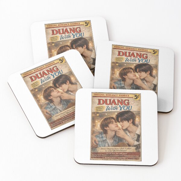 Item preview, Duang With You Vintage Romance Comic Cover | TeeTee & Por Suppakarn | Thai BL Love Story | Booze & BL Comics designed and sold by shopboozeandbl.