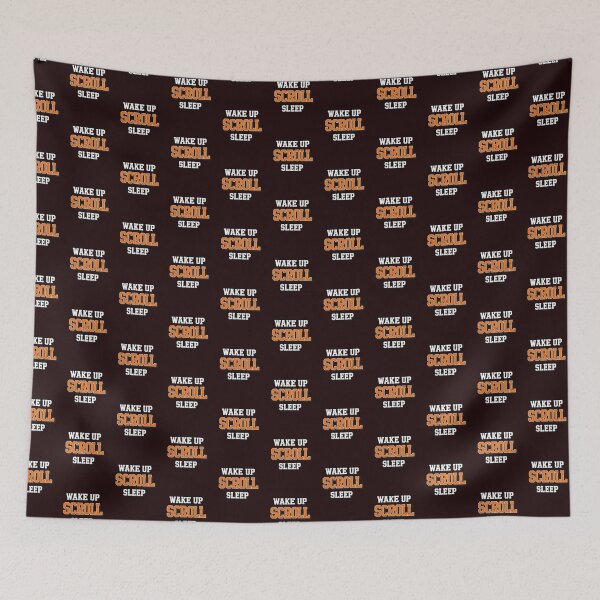 Item preview, WAKE UP SCROLL SLEEP - Funny Doomscrolling Sarcastic Social Media  designed and sold by Cree8if.