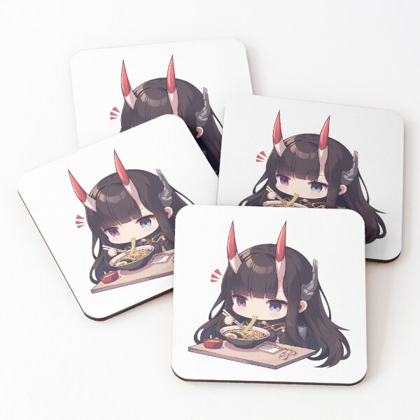 Item preview, Noshiro Azur Lane Chibi Ramen Slurp Quiet Night designed and sold by mildaclairmo.