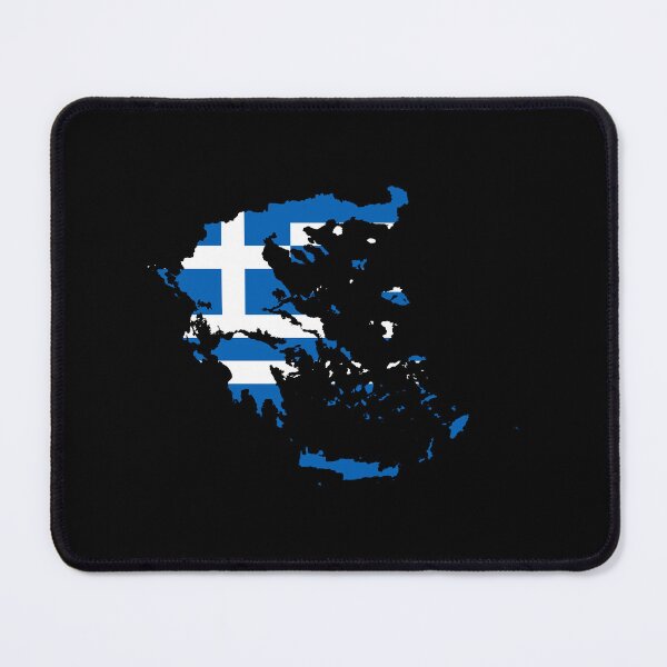 Item preview, Greece Flag Map designed and sold by DreamBrushy.