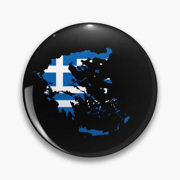 Item preview, Greece Flag Map designed and sold by DreamBrushy.