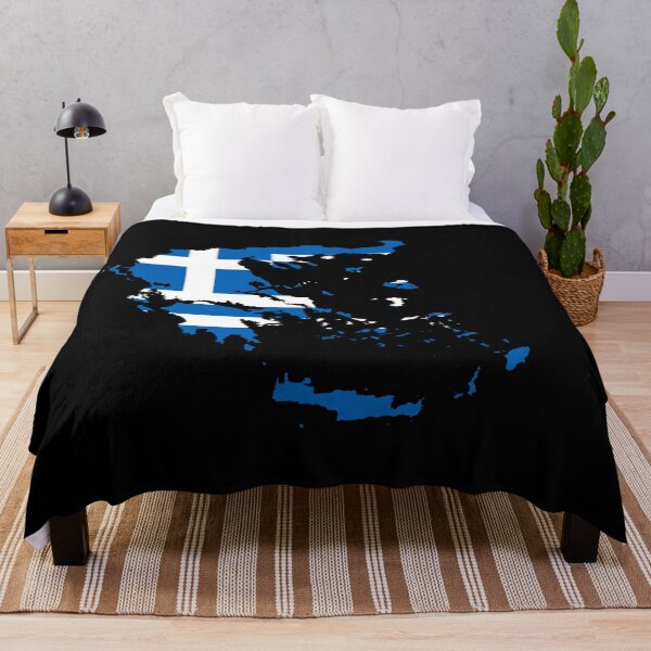 Item preview, Greece Flag Map designed and sold by DreamBrushy.