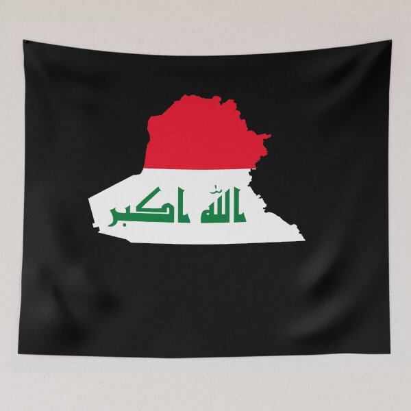 Item preview, Flag Map of Iraq designed and sold by DreamBrushy.