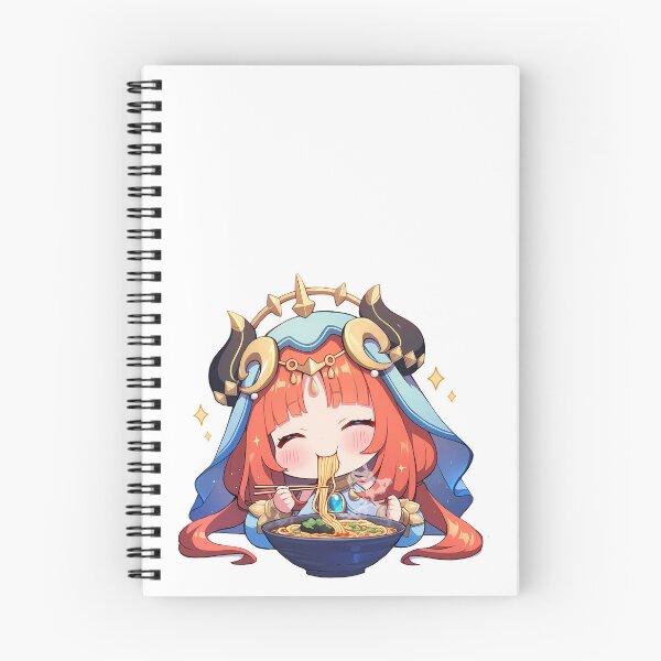 Item preview, Nilou Genshin Impact Kawaii Ramen Chibi Sparkle Mood designed and sold by mildaclairmo.