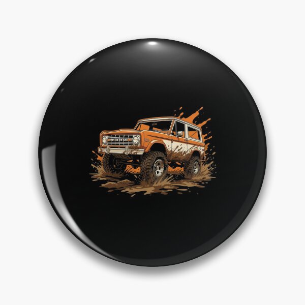 Item preview, 1969 Ford Bronco Off Road Mud Splash Truck Art designed and sold by TheArtOfCar.
