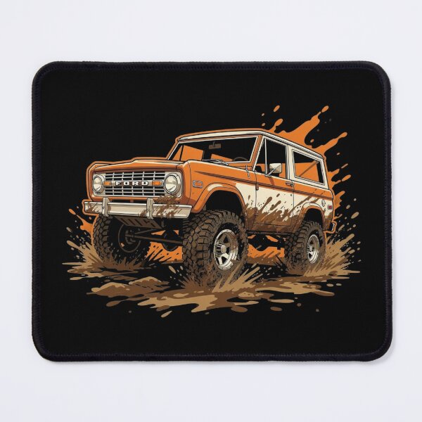 Item preview, 1969 Ford Bronco Off Road Mud Splash Truck Art designed and sold by TheArtOfCar.