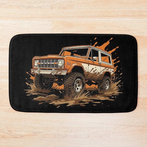 Item preview, 1969 Ford Bronco Off Road Mud Splash Truck Art designed and sold by TheArtOfCar.