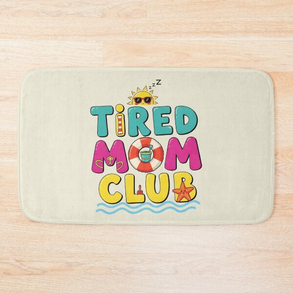 Item preview, Tired Mom Club – Relatable & Funny Mom Typography Design designed and sold by Sea Gem.