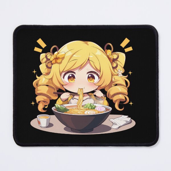Item preview, Mami Tomoe Magia Record Kawaii Ramen Chibi Slurp Moment designed and sold by mildaclairmo.