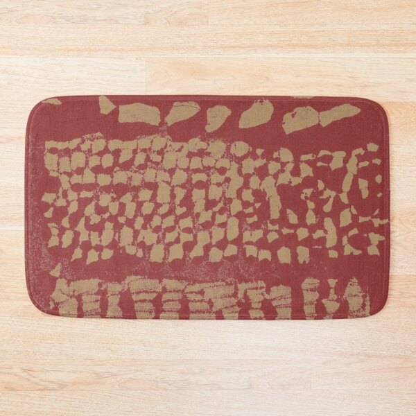 Item preview, Three Grains Textured Monoprint - Ruby + Fawn designed and sold by Irene Estelle.