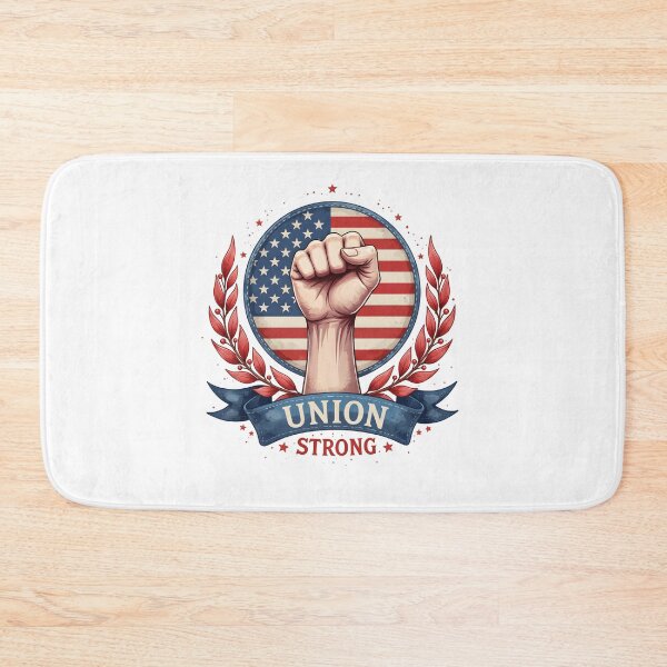 Item preview, Union Strong USA Tee – Patriotic Raised Fist American Flag Shirt designed and sold by relso.
